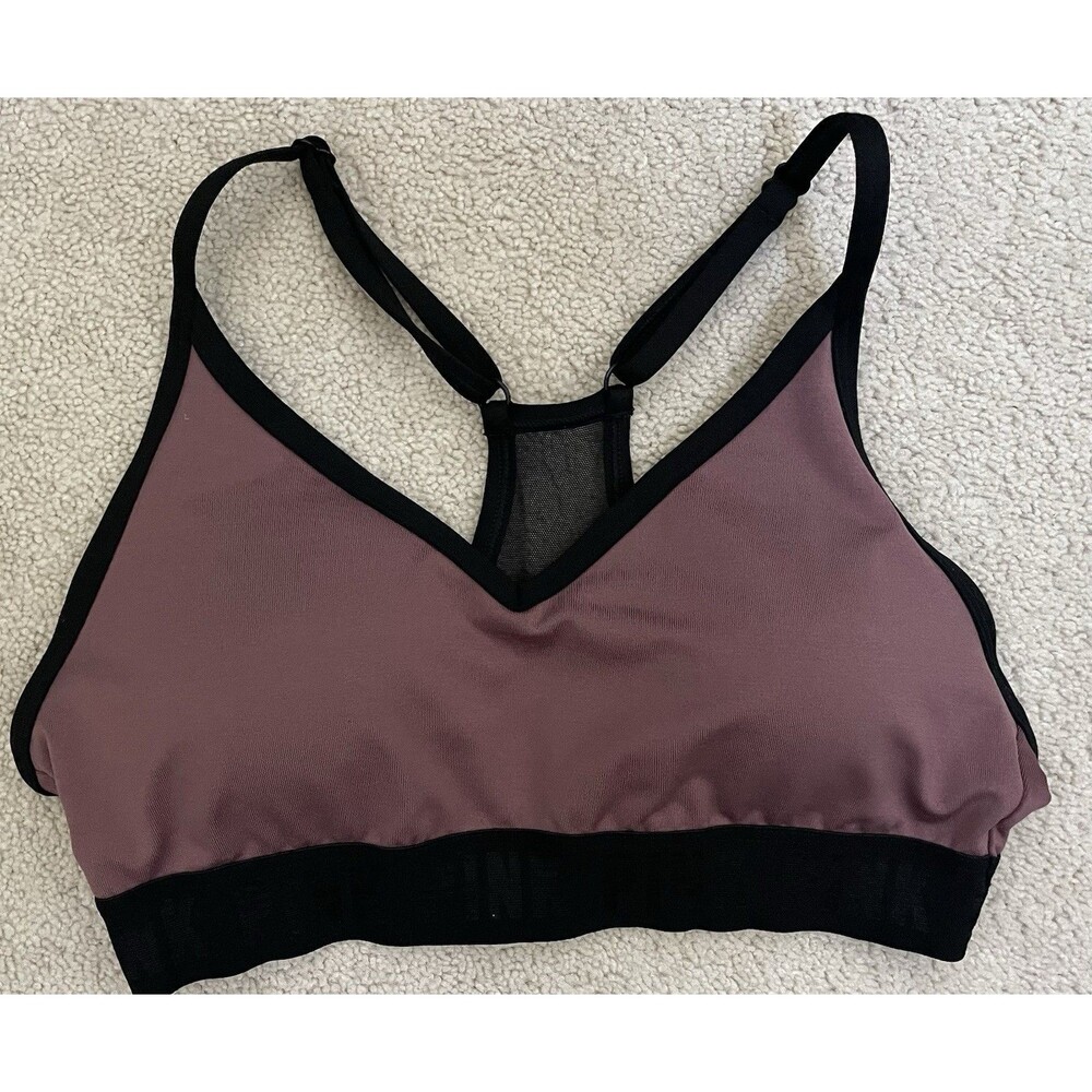 Victorias Secret PINK SPORT Ultimate Lightly Lined Sports Bra Mauve Small